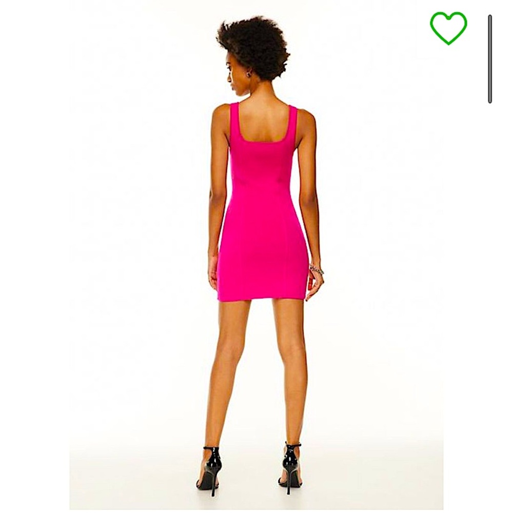 Aritzia Fuschia Knit Bustier Dress - NWOT, size M (upto size 6) - Picture 5 of 11